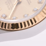 ROLEX Rolex Datejust 10P Diamond 69173G Ladies YG/SS Watch Automatic Winding Champagne Dial A Rank Used Ginzo