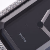 CHANEL Premiere Bezel Diamond Size M H0495 Ladies SS Watch Quartz Black Dial A Rank Used Ginzo