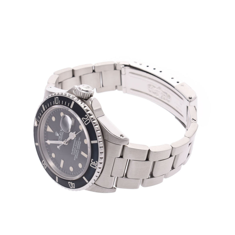 ROLEX Rolex Submariner 16800 Men's SS watch automatic winding spider (black) Dial AB rank used Ginzo