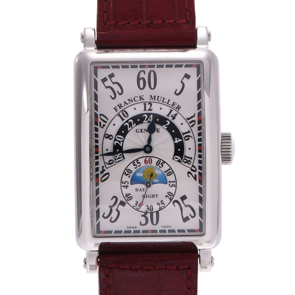 FRANCK MULLER Frank Muller Long Island nostalgic grad hour D and knight men SS/ leather watch 1300HRJN is used