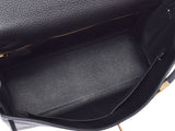 エルメス ケリー32 内縫い 黒 G金具 A刻印 レディース トゴ 2WAYハンドバッグ 未使用 美品 HERMES 中古 銀蔵