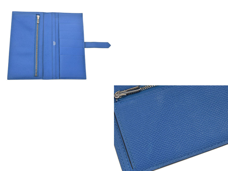 エルメスベアン ブルーゼリージュ SV金具 ユニセックス ヴォーエプソン