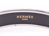 HERMES エルメス エマイユPM 青 ユニセックス SV バングル Aランク 中古 銀蔵