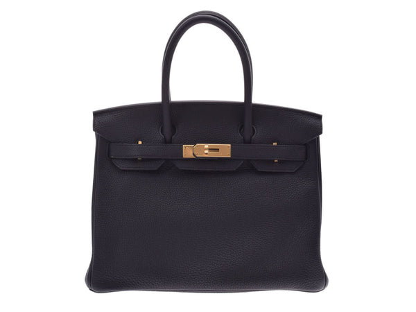 Hermes Birkin 30 Black G Metallic C Stamped Ladies Togo Handbag Unused Good Condition HERMES Box Used Ginzo