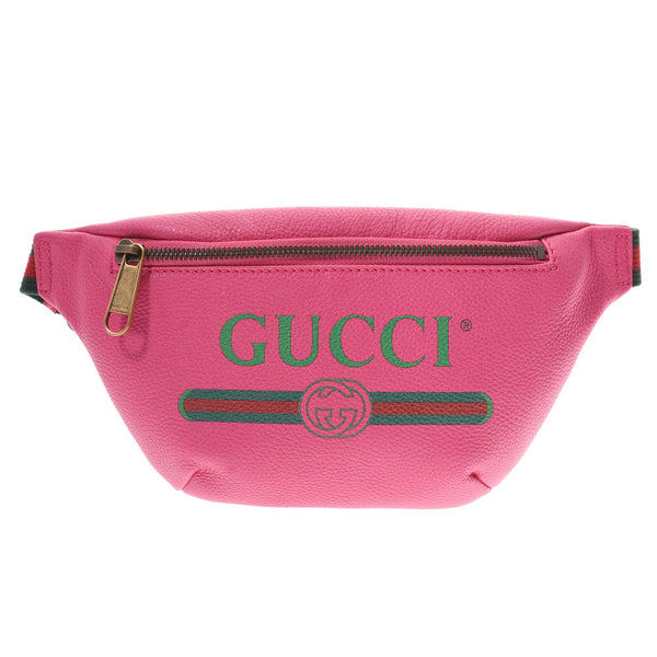 GUCCI Gucci GG Print Small Belt Bag Pink Ladies Calf Body Bag 527792
