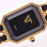 CHANEL シャネルプルミエール Lサイズ 
 レディース GP/革 腕時計
 H0001 
 中古