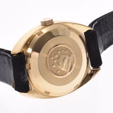 OMEGA 欧米茄星座古董 567.001 女士 K18YG/皮革手表自动绕组银表盘 AB 排名二手银仓库
