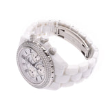 CHANEL シャネルJ12 クロノ 
 メンズ 白セラミック/ダイヤ 腕時計
 H1008 
 中古