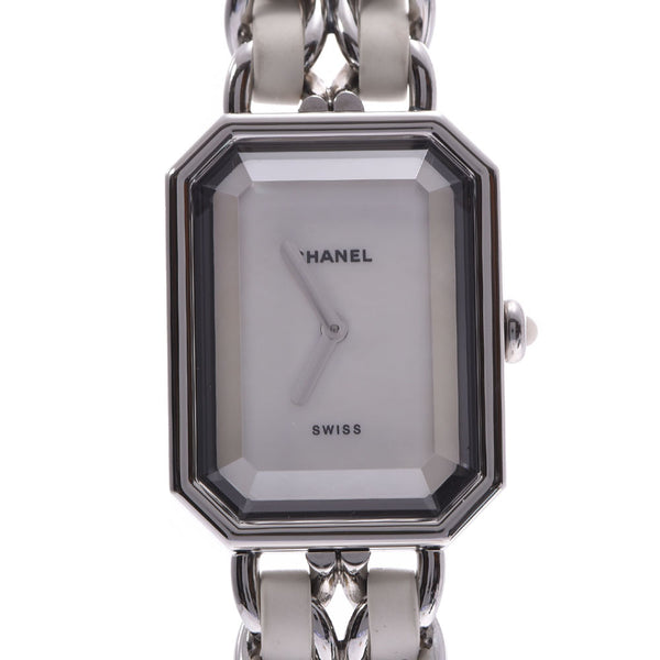 CHANEL CHANEL Purmiere Size L H1639 Women's SS/Leather Watch Quartz Shell Dial A Rank Used Ginzo