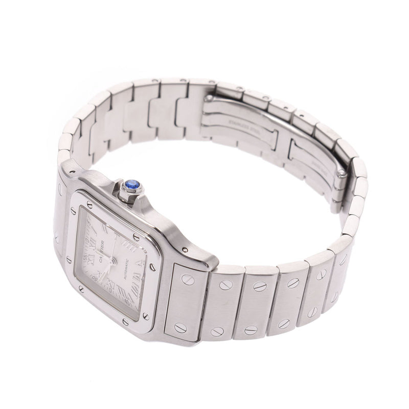 CARTIER カルティエサントスガルベ LM W20040D6 Boys SS watch self-winding watch silver clockface A rank used silver storehouse