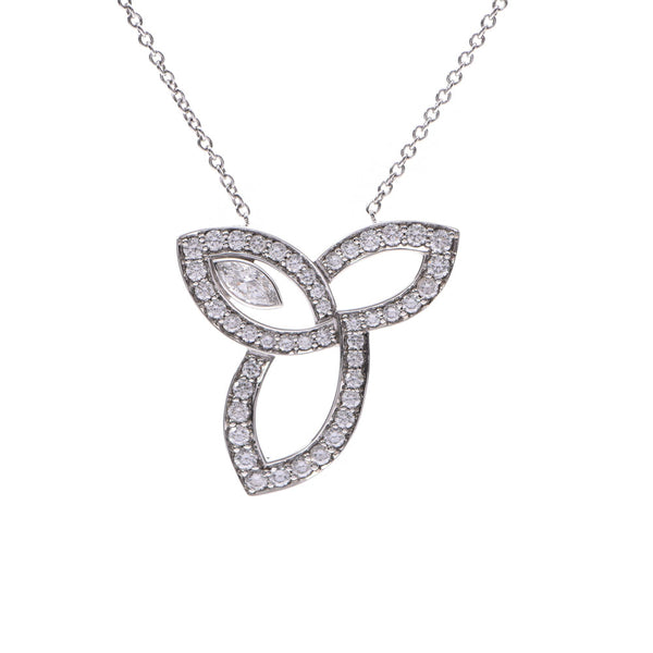 HARRY WINSTON Harry Winston Lily Cluster Necklace Ladies Pt950 Platinum Marquis Diamond Necklace Used