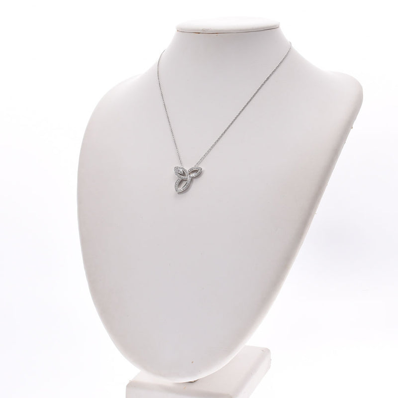 HARRY WINSTON Harry Winston Lily Cluster Necklace Ladies Pt950 Platinum Marquis Diamond Necklace Used