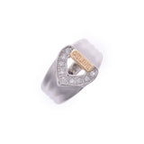 CELINE Celine Ladies PT900/K18/Diamond Ring/Ring 10.5 Used