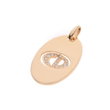 Christian Dior Unisex K18 Yellow Gold Diamond Pendant top