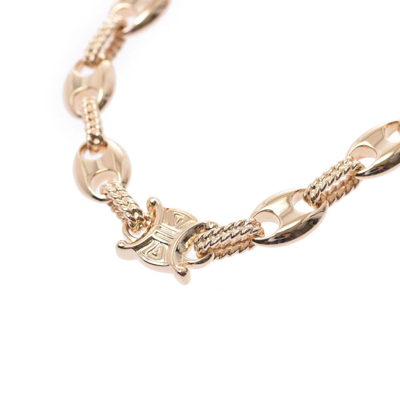 CELINE Celine Magatam Design Ladies K18 Yellow Gold Necklace Used