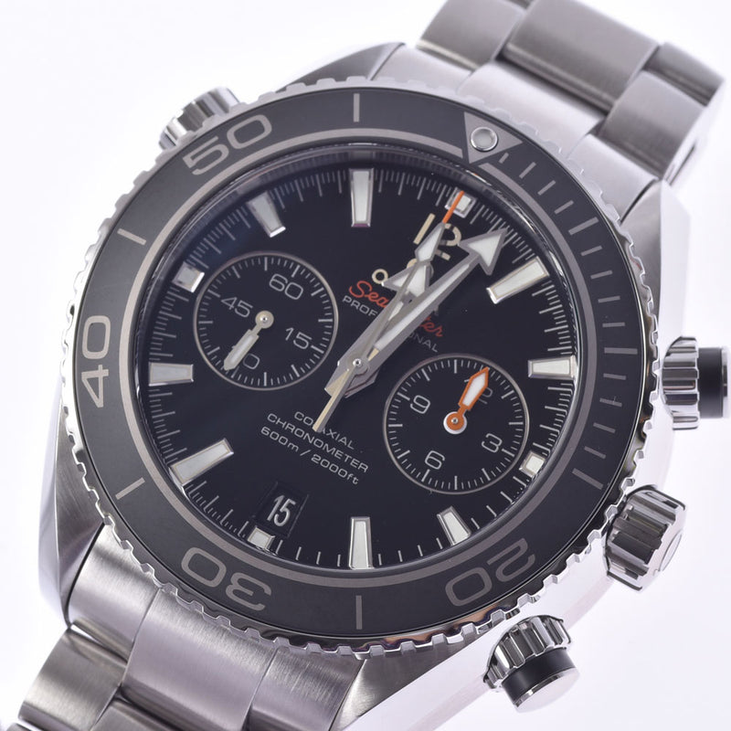 OMEGA Omega Seamaster Chronograph 232.30.46.51.01.001 Men's SS Watch Automatic winding Black Dial A Rank Used Ginzo