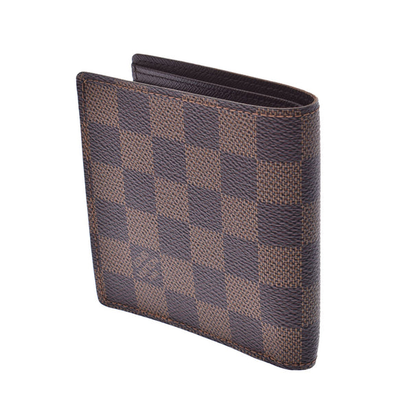 Louis Vuitton portofoy mark 14137 brown men's Damier canvas bi-fold wallet N61675 LOUIS VUITTON pre-owned