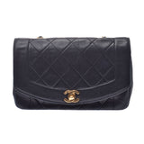 Chanel Matrasse Chain Shoulder Bag Diana Black Gold Hardware Ladies Lambskin Shoulder Bag CHANEL Used