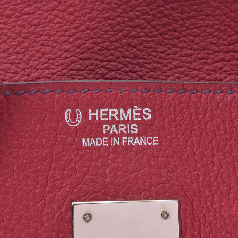 HERMES Hermes Birkin 35 Ruby Iris □N engraved (around 2010) Ladies Togo Handbag A Rank Used Ginzo