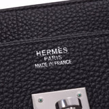 HERMES Hermes Birkin 35黑银金制家具H印制(约2004年)使用多哥女士手袋