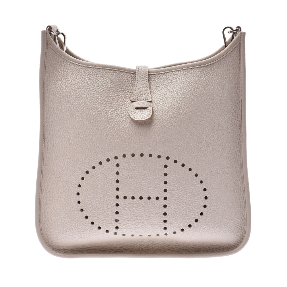 美品　HERMES エクリプス エヴリン　シルバー　Ｈロゴ マネークリップ HERMES エルメス マネークリップ エクリプス エブリン パンリング H