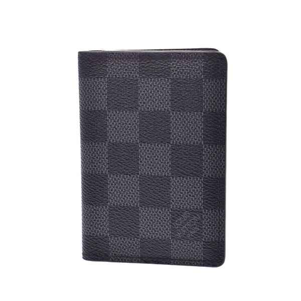 Louis Vuitton Organizer De Posh Gray Mens Damier Graphite Canvas Card Case N63143 LOUIS VUITTON Used