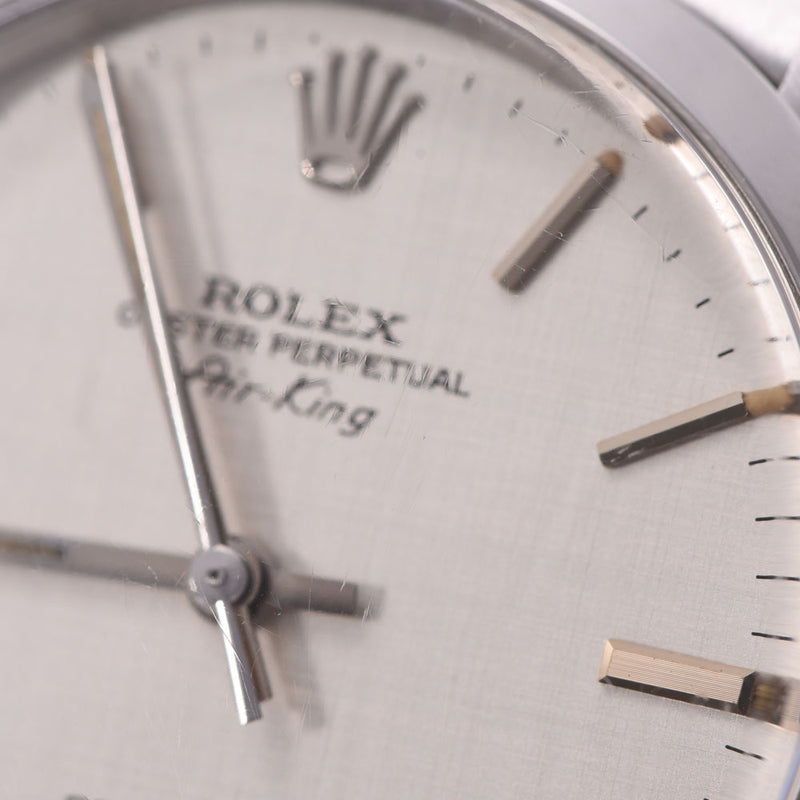 ROLEX ロレックス エアキング アンティーク 5500 ボーイズ SS 腕時計 自動巻き シルバー文字盤 ABランク 中古 銀蔵