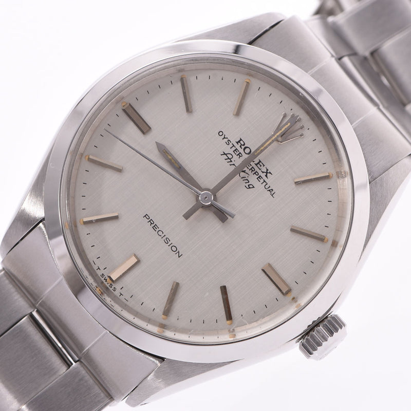 ROLEX Rolex Air King antique 5500 boys SS watch automatic winding silver dial used silver stock