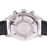 IWC SCHAFFHAUSEN Ida Brucie Schaffhausen Pilot's Watch Chrono IW371701 Men's SS/Leather Watch Automatic Black Dial A Rank Used Ginzo