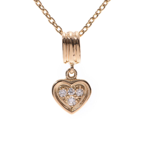 Christian Dior Christian Dior Heart Necklace Ladies K18YG/Diamond Necklace A Rank Used Ginzo