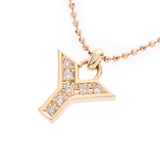 Eve sun Laurent initial ladies k18yg Necklace