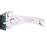 SEIKO Seiko Credor 4J80-5000 Women's WG/Leather Watch Quartz White/Green Dial AB Rank Used Ginzo