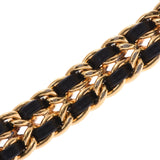 CHANEL Chanel Premier Size M H0001 Ladies GP/Leather Watch Quartz Black Dial B Rank Used Ginzo