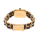 CHANEL Chanel Premier Size M H0001 Ladies GP/Leather Watch Quartz Black Dial B Rank Used Ginzo