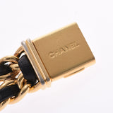 CHANEL Chanel Premier Size M H0001 Ladies GP/Leather Watch Quartz Black Dial B Rank Used Ginzo