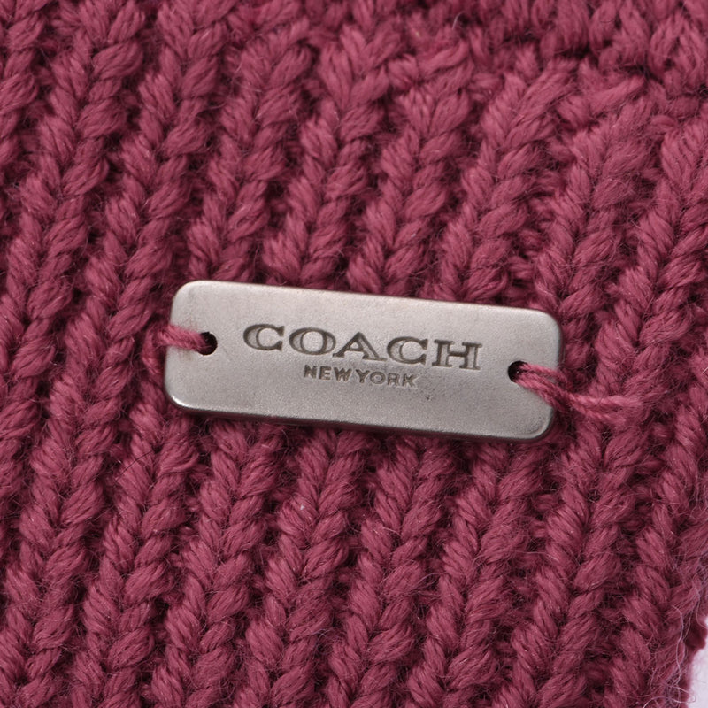 COACH コーチ スマホ対応 グローブ アウトレット ピンク F76490 レディース アクリル67％ ウール27％ 手袋 未使用 銀蔵