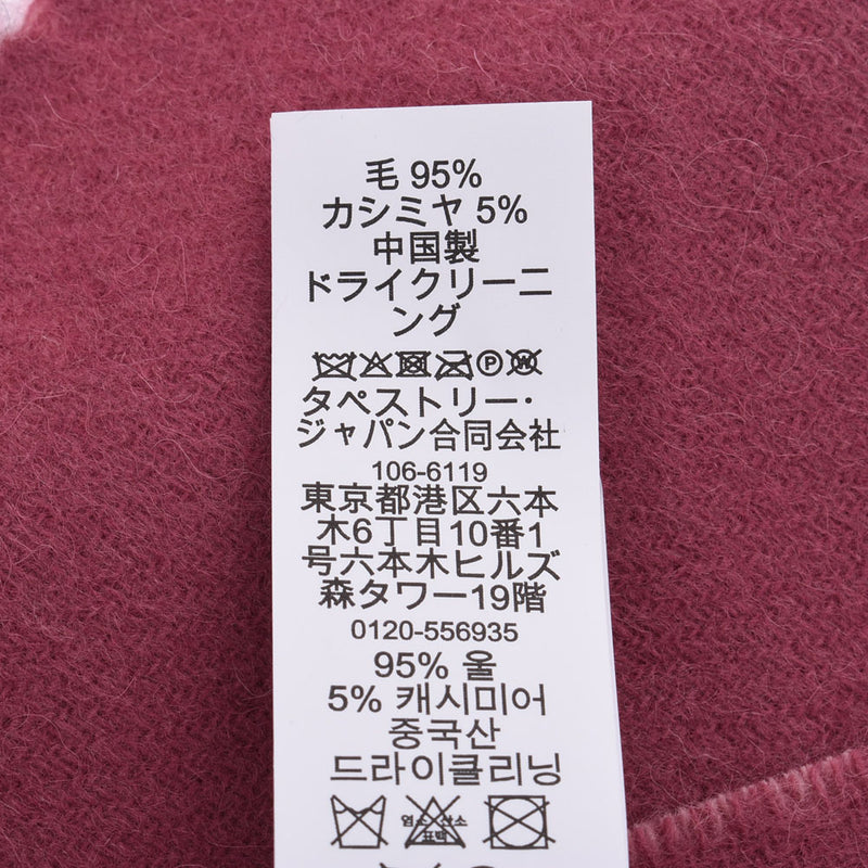 COACH コーチ 
 ピンク レディース ウール95％ カシミヤ5％ マフラー
 F56209