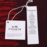 COACH coach red unisex 95% wool 5% cashmere scarf F56209