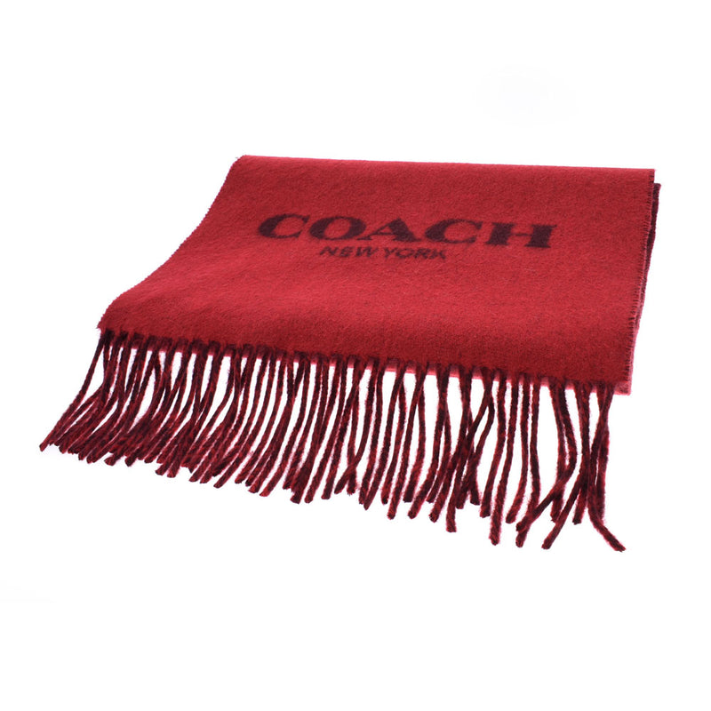 教练教练红色中性女士95％羊毛5％羊绒围巾F56209