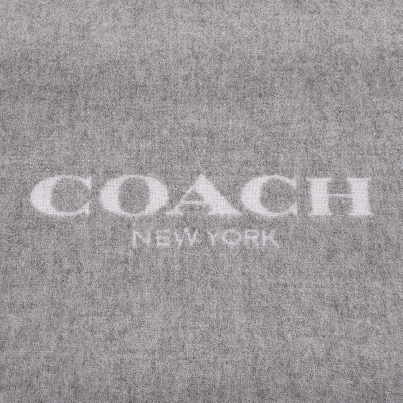 95% of 5% of COACH coach gray unisex wool cashmere muffler F56209