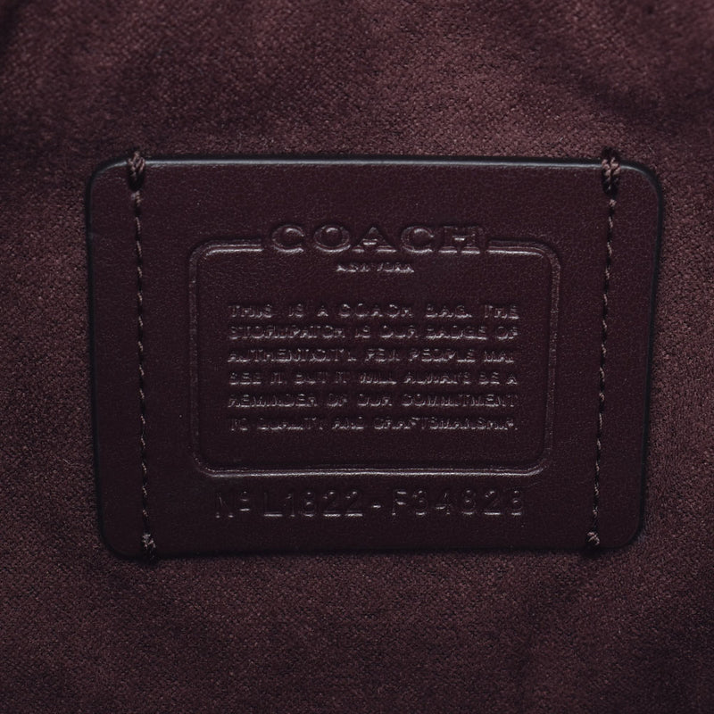 COACH教练连锁挎包出口处黑色×黄金配件女士皮革挎包F434828