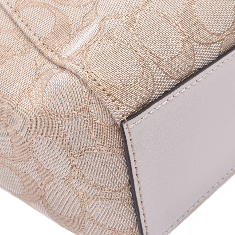 【美品】COACH ベージュ ハンドバッグ コーチ COACH バッグ （ベージュ） -ファッション通販 FASHION WALKER