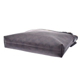 COACH coach signature flat dark brown / black F29210 unisex PVC/ leather shoulder bag-free silver storehouse