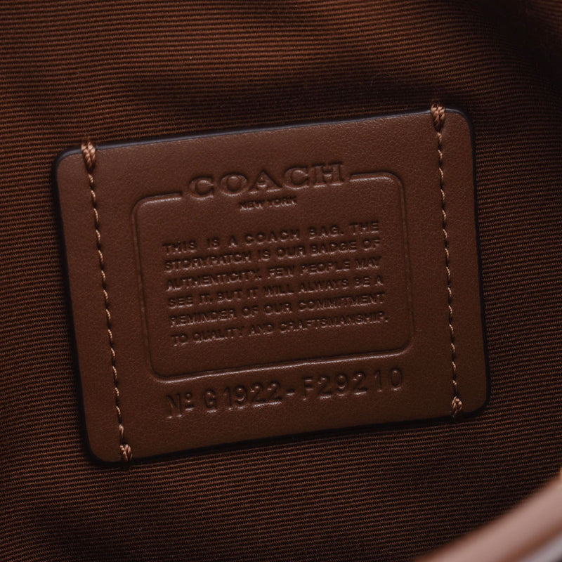 COACH コーチシグネチャー フラット 
 ライトブラウン系 ユニセックス PVC/レザー ショルダーバッグ
 F29210