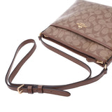 COACH Coach Signature Flat Outlet Beige/Tea F29210 Unisex PVC/Leather Shoulder Bag Unused Ginzo