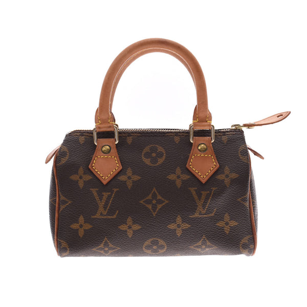 LOUIS VUITTON Louis Vuitton Mini Speedy 2WAY Bag Monogram Brown Ladies Monogram Canvas Handbag M41534 Used