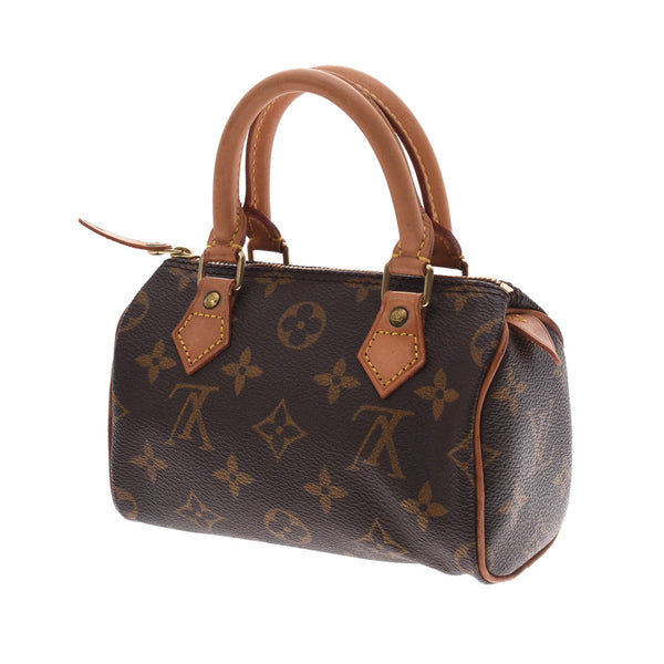 LOUIS VUITTON路易威登Mini Speedy 2WAY手提袋Monogram棕色女士Monogram帆布手提包M41534二手