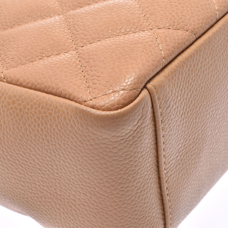 CHANEL Chanel chain tote 14143 beige x gold hardware women's caviar skin tote bag used