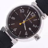 LOUIS VUITTON Louis Vuitton Tunbourg Q1111 Men's SS/Leather Watch Quartz Brown Dial A Rank Used Ginzo