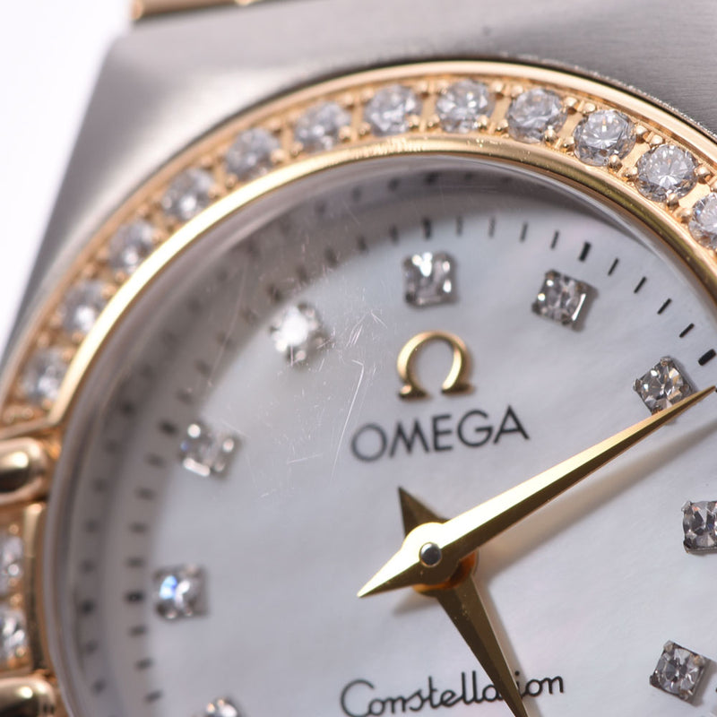 オメガコンステレーション 12Pダイヤ ベゼルダイヤ レディース 腕時計 